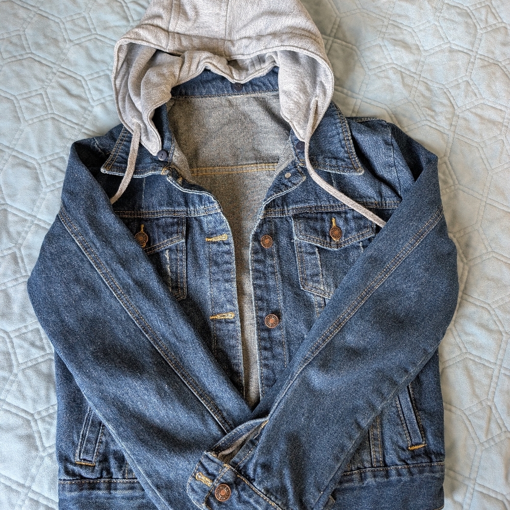 Jean Jacket With Hoodie
